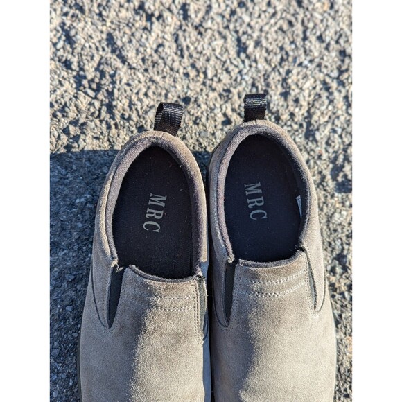 MRC Men's Size 8 Grey & Black Parker Suede Slip On Shoes - Picture 3 of 8